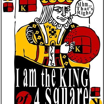 King of 4-Square Essential T-Shirt for Sale by KyleWhiteInk