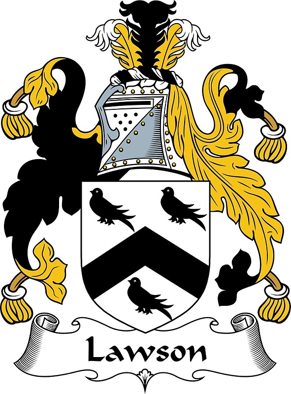 "Lawson Coat of Arms / Lawson Family Crest" Greeting Cards ...
