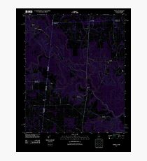 USGS TOPO Map Alabama AL Panola 20111122 TM Inverted Photographic Print