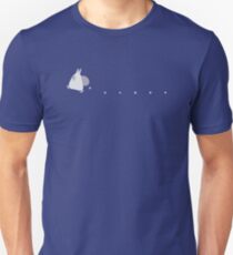 Kleine weiße Totoro fallende Eicheln - zweifarbig Slim Fit T-Shirt