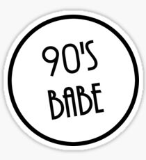 90's Babe Sticker
