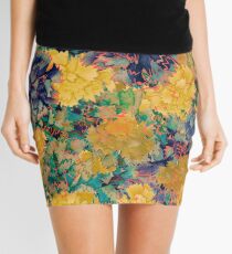 flores amarillas Mini Skirt