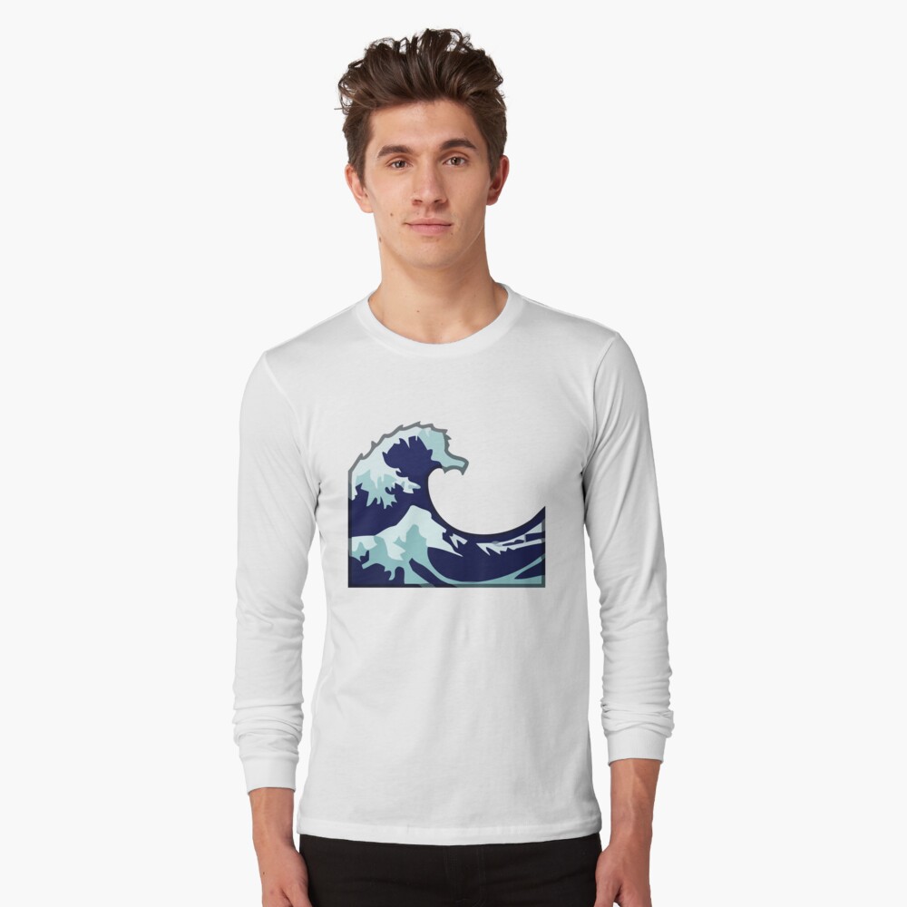 emoji of a wave shirt