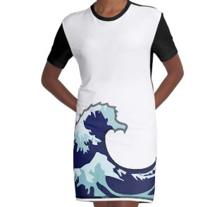 emoji of a wave shirt