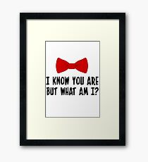 Pee Wee Herman - I Know You Are But What Am I? Framed Print