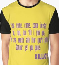 Killjoys theme in purple writing Graphic T-Shirt