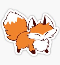 Fluffy Fox Sticker