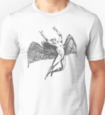 ICARUS THROWS THE HORNS - grey ***find hidden gems in my portfolio*** Unisex T-Shirt