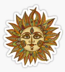 Hippie Sun Sticker