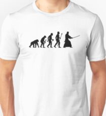 Funny Evolution Of Kendo Unisex T-Shirt