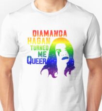 Diamanda Hagan Turned Me Queer (Rainbow) Unisex T-Shirt