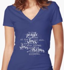 Rhysand and Feyre ACOMAF (Blue) Women's Fitted V-Neck T-Shirt