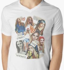 Cara Delevingne Men's V-Neck T-Shirt