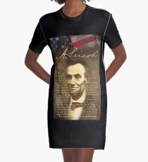 Abraham Lincoln Graphic T-Shirt Dress