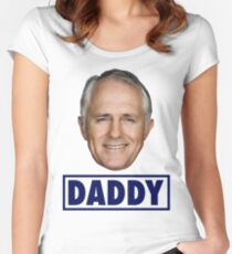 Malcolm Turnbull Daddy Liberal Prime Minister Women's Fitted Scoop T-Shirt