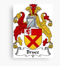 Bruce Coat of Arms / Bruce Family Crest Canvas Print