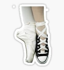 Pointe Shoe + Converse Sticker