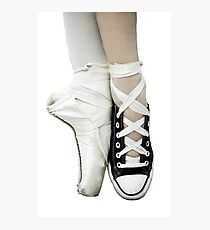 Pointe Shoe + Converse Photographic Print