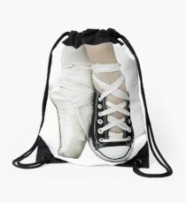 Pointe Shoe + Converse Drawstring Bag
