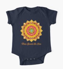 Here Comes the Sun ( sun salutation mandala) One Piece - Short Sleeve