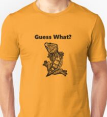 Camiseta ajustada Crested Gecko "¿Adivina qué? Frog Butt"