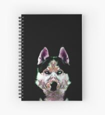 Fractal Husky Spiral Notebook
