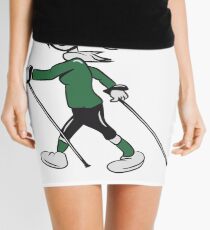 nordic walking woman having fun sport Mini Skirt