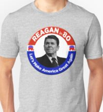 Camiseta unisex Ronald Reagan para el presidente 1980