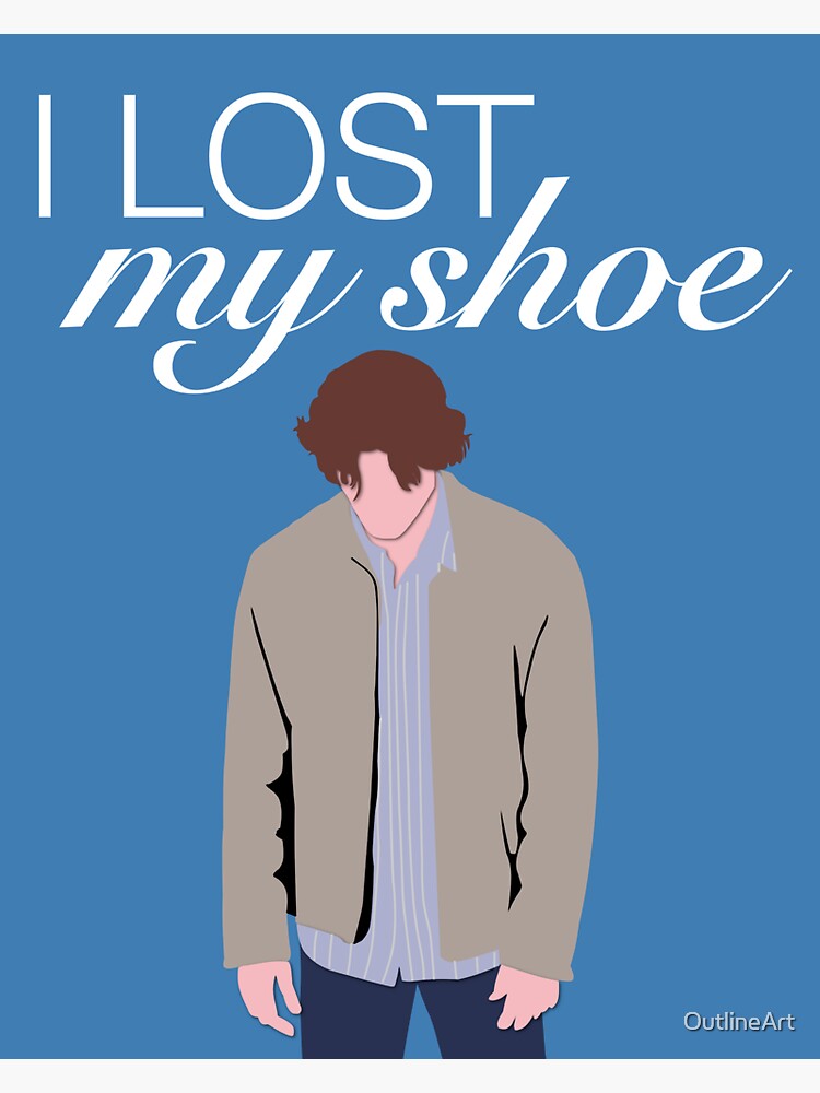 &quot;I Lost My Shoe Sam Winchester&quot; Sticker by OutlineArt