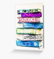 Stack of Books Greeting Card