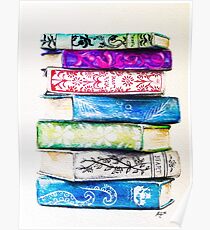 Stack of Books Poster