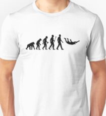 Funny Skydiving Evolution Of Man Unisex T-Shirt