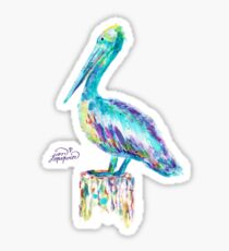Pelican watercolor Sticker