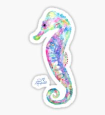 Seahorse watercolor Sticker