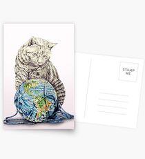 Our feline deity shows restraint Postcards