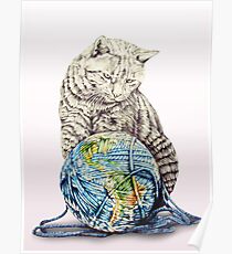 Our feline deity shows restraint Poster