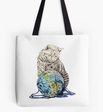 Bolsa de tela Nuestra deidad felina muestra moderación