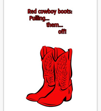 Cowboy Boots: Stickers | Redbubble