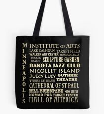 Minneapolis Minnesota Famous Landmarks Tote Bag