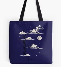 He lives on a cloud in the sky Tote Bag