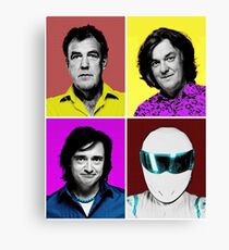 Top Gear Inspired Pop Art, All Personalities in One Canvas Print