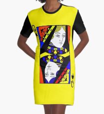 QUEEN OF SPADES (LARGE) Graphic T-Shirt Dress