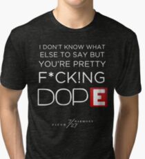 FIFTH HARMONY LYRICS #4 - Dope Tri-blend T-Shirt