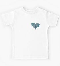 Blue Ink Heart Kids Tee