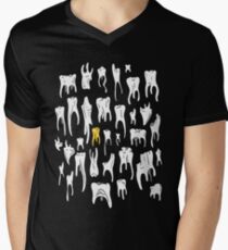 Tooth or Dare, Bold Illustration V-Neck T-Shirt