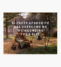 slender aphrodite Photographic Print
