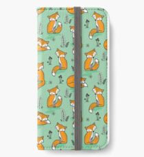 Dreamy Fox in Green iPhone Wallet/Case/Skin
