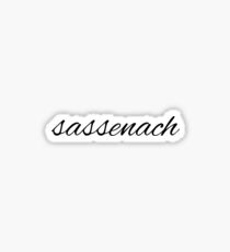 Outlander Sassenach Text Sticker