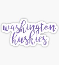 University of Washington/UW Huskies Watercolor Sticker