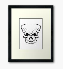 Skull evil Framed Print